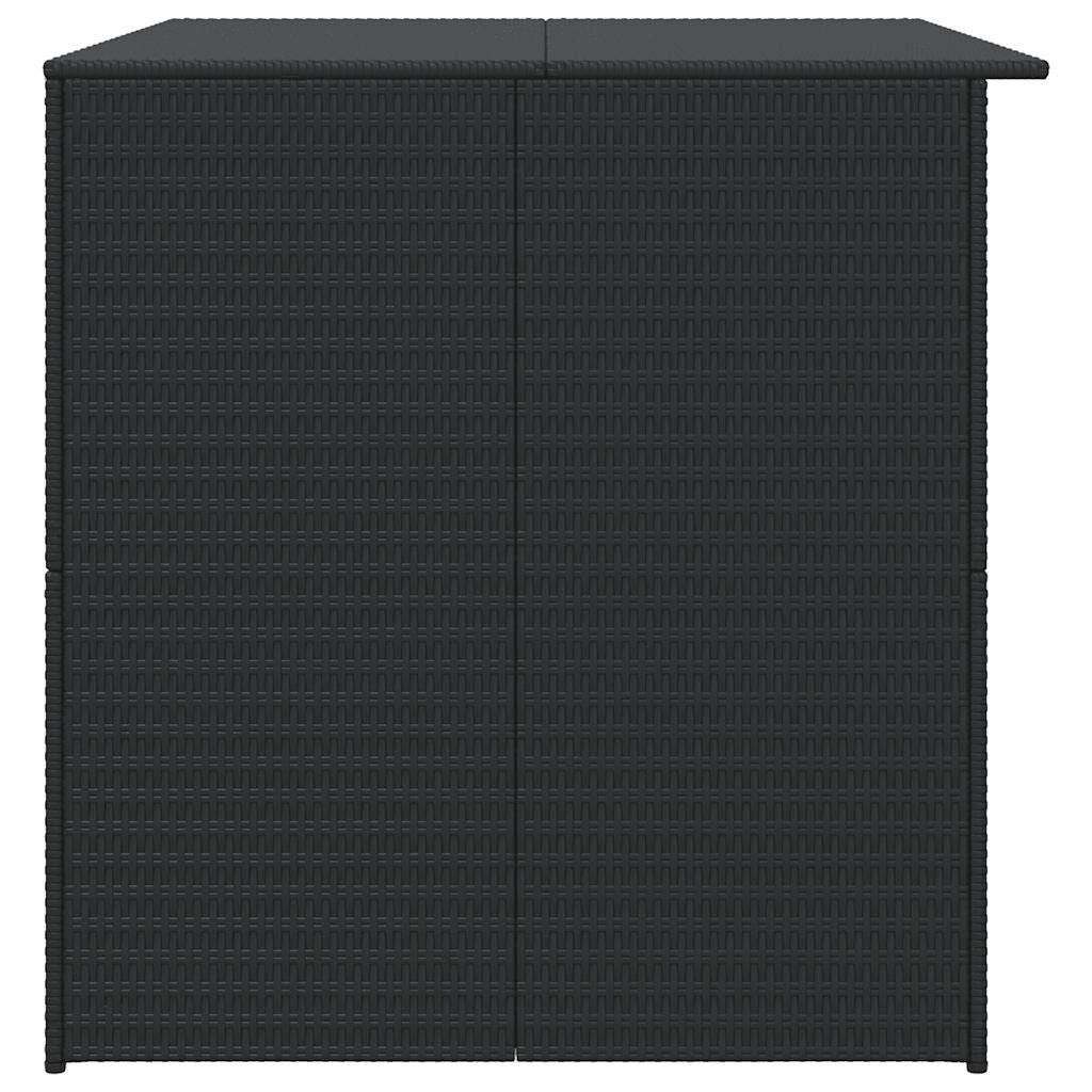 Garden-Auflagenbox Schwarz 150X100X100 Cm Poly Rattan