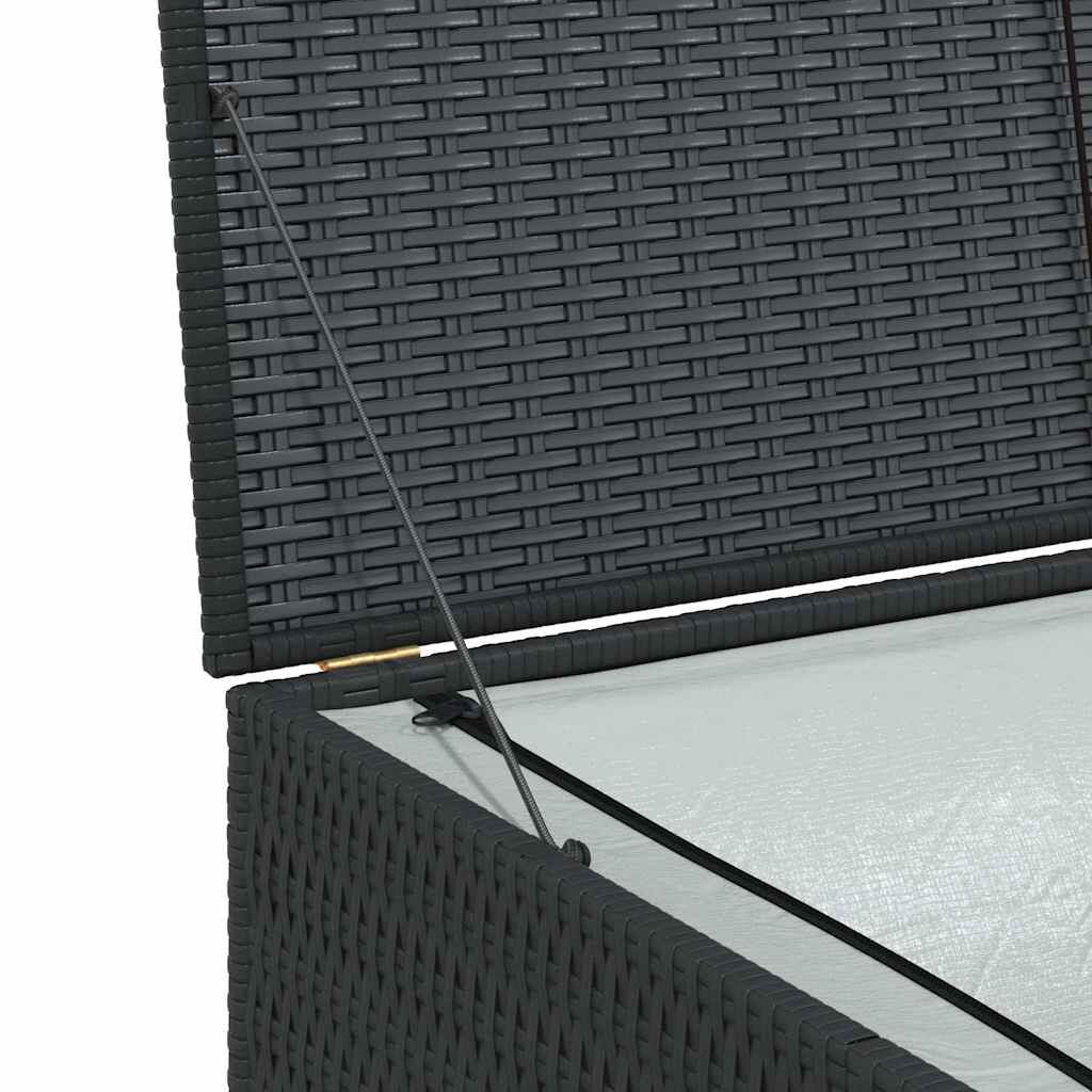 Garden-Auflagenbox Schwarz 150X100X100 Cm Poly Rattan