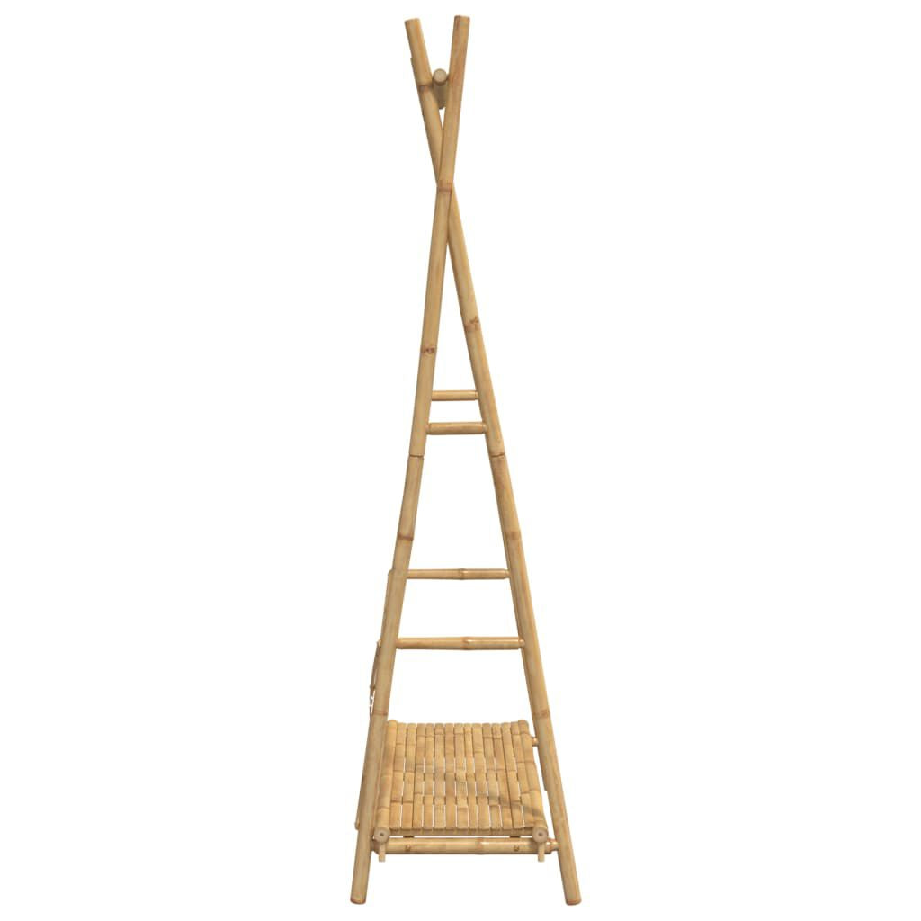 Kleiderständer Mit Ablage 102X50X190 Cm Bambus
