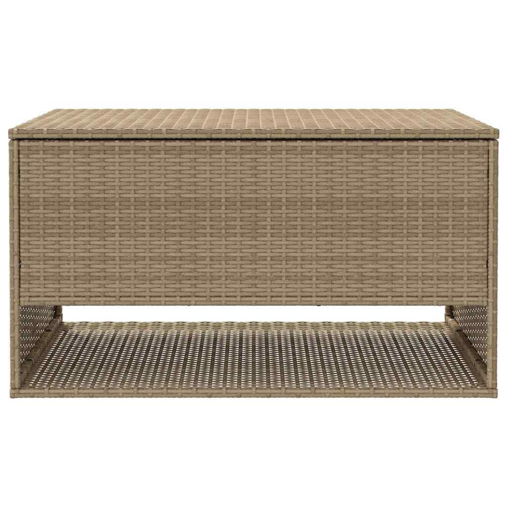 Outdoor-Kissenbox Beige 100X55X55,5 Cm Poly Rattan