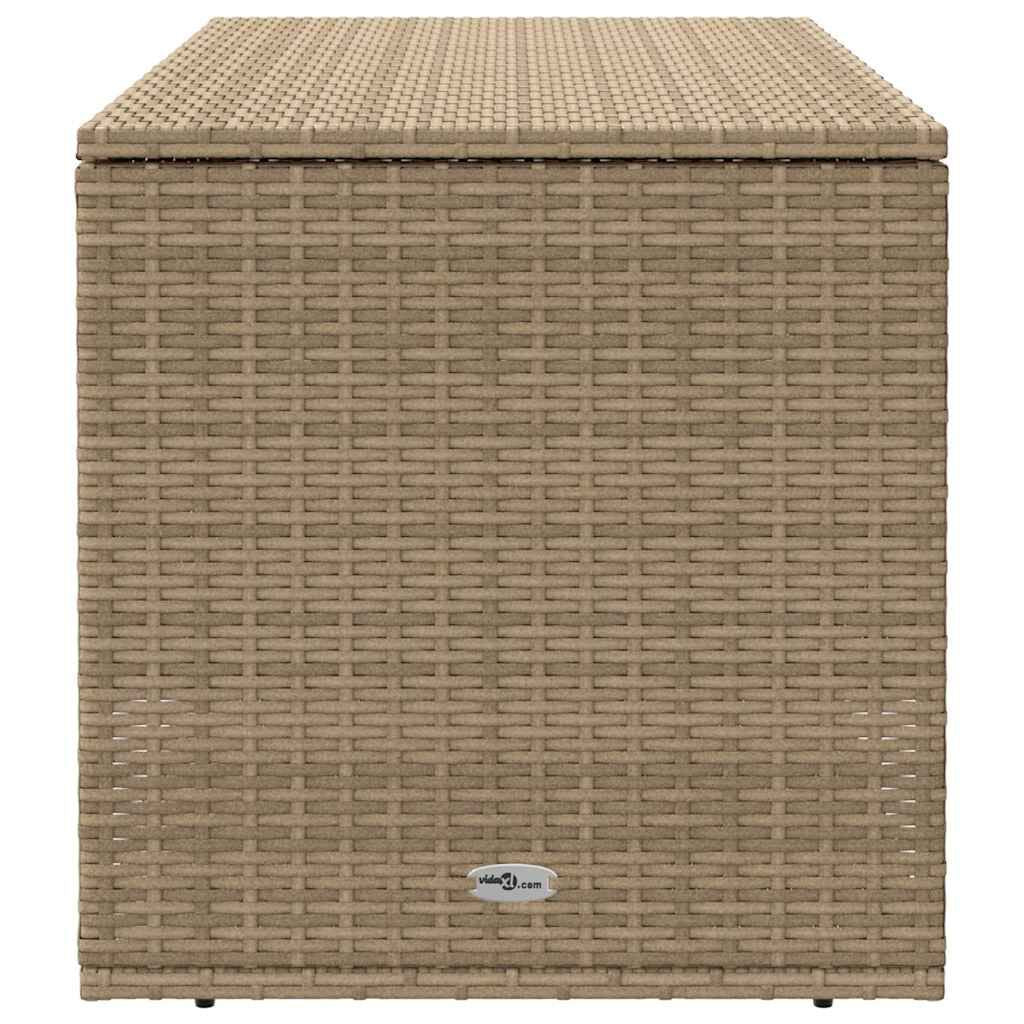 Outdoor-Kissenbox Beige 100X55X55,5 Cm Poly Rattan