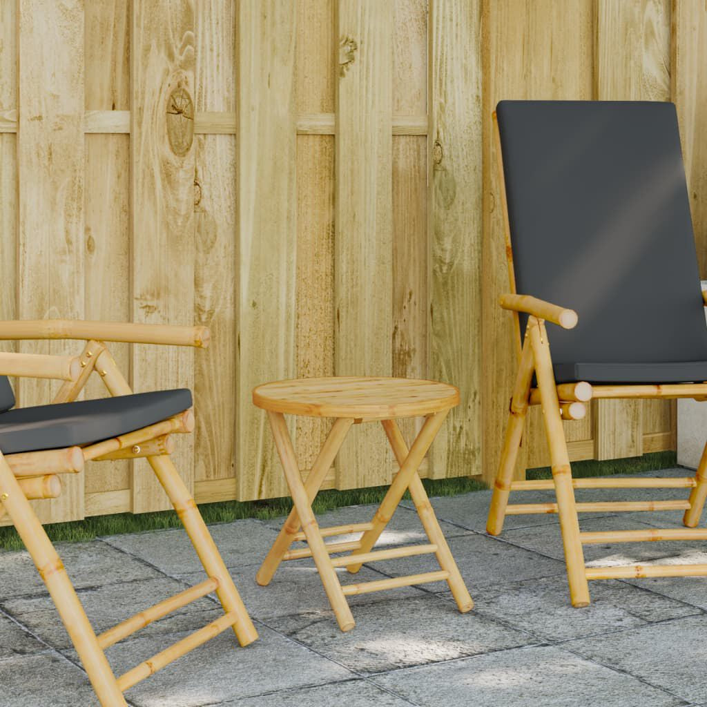 Gartentisch Klappbar Ø45X45 Cm Bambus