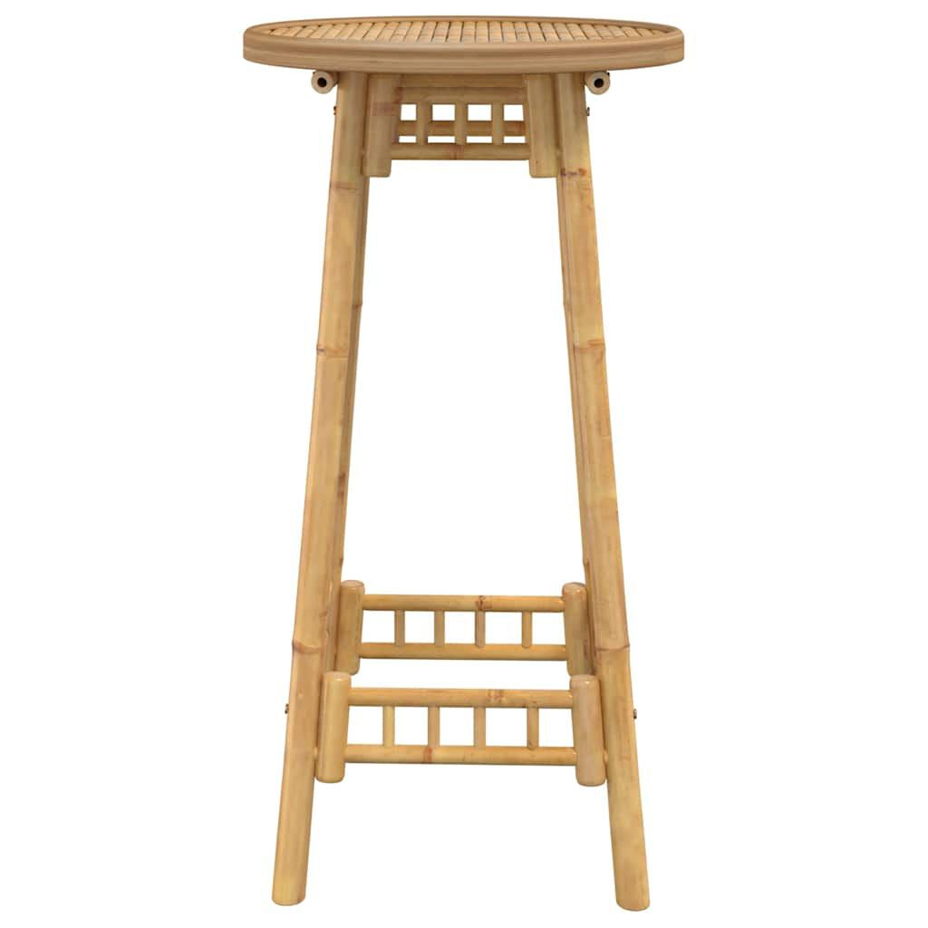 Garten-Bartisch Rund Ø55X100 Cm Bambus