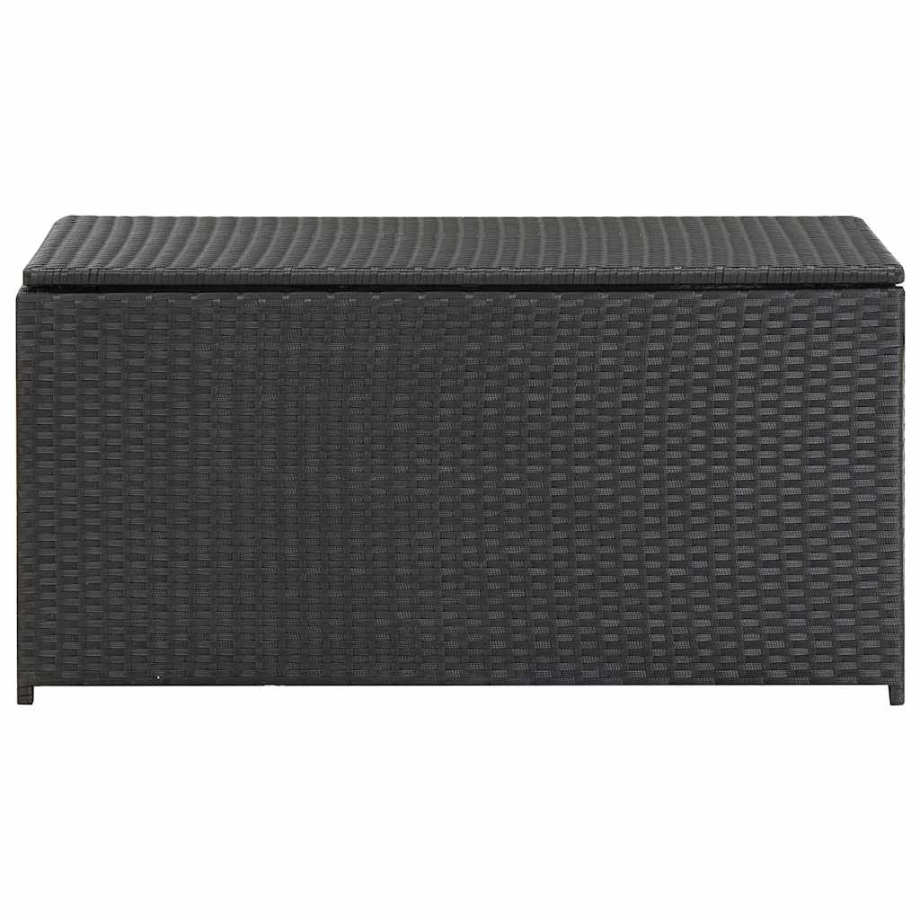 Gartenbox Poly Rattan 100X50X50 Cm Schwarz