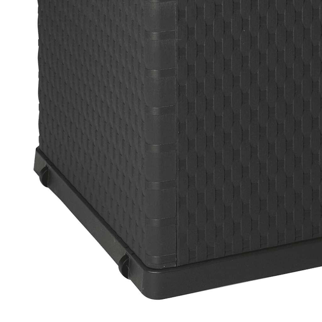 Garten-Aufbewahrungsbox Anthrazit 120X56X63 Cm PP Rattan