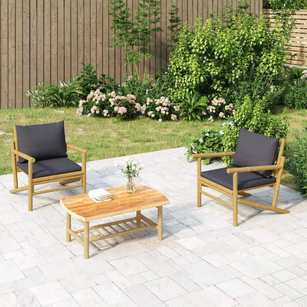 Garten-Couchtisch 90X55X37 Cm Bambus