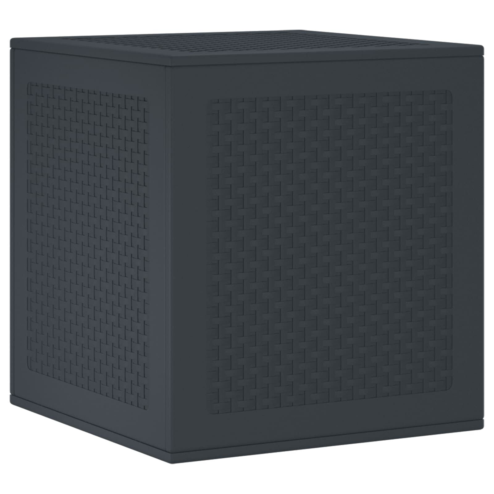 Aufbewahrungsbox Anthrazit 55 X 53 X 57 Cm Polypropylen