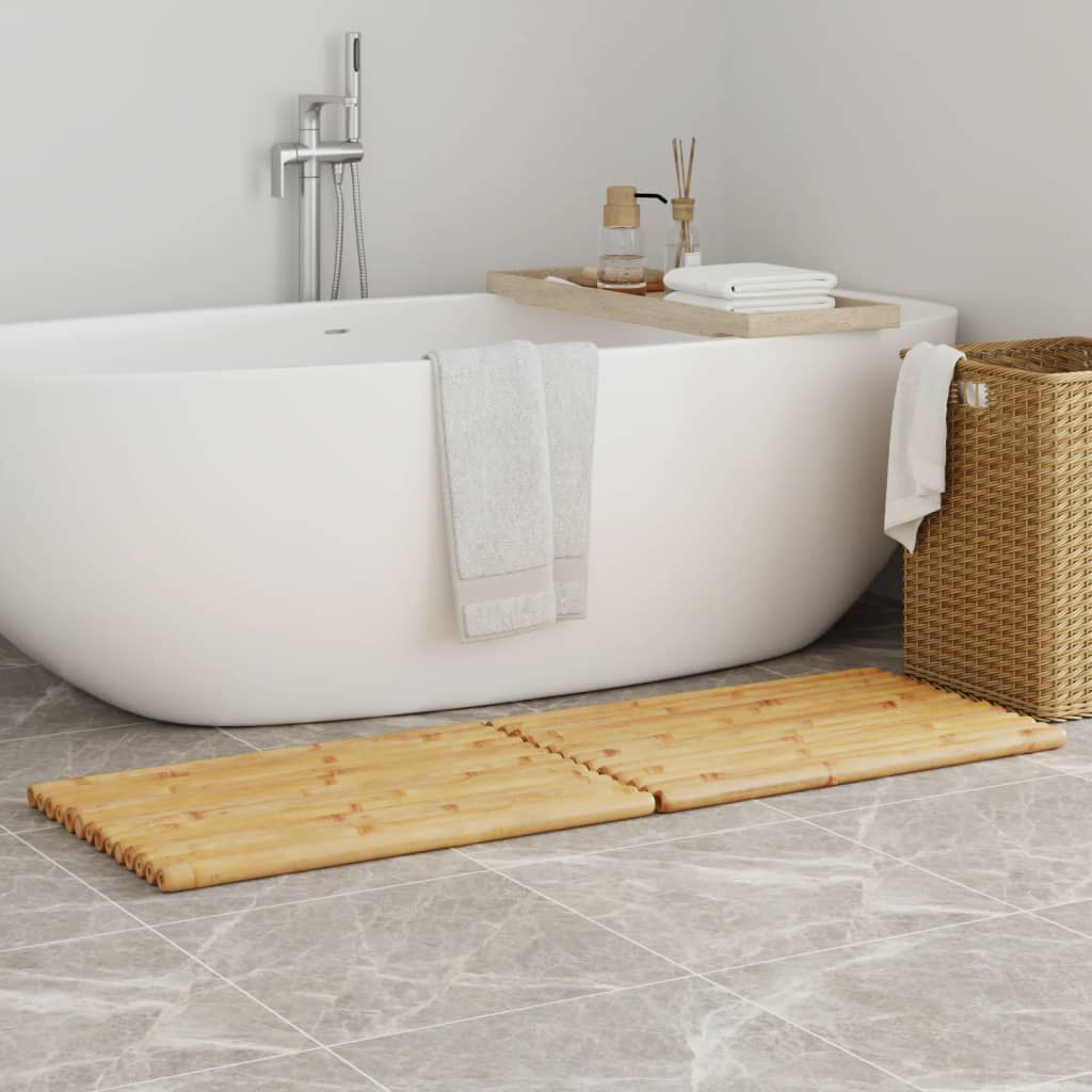 Badematten 2 Stk. 70X50 Cm Bambus