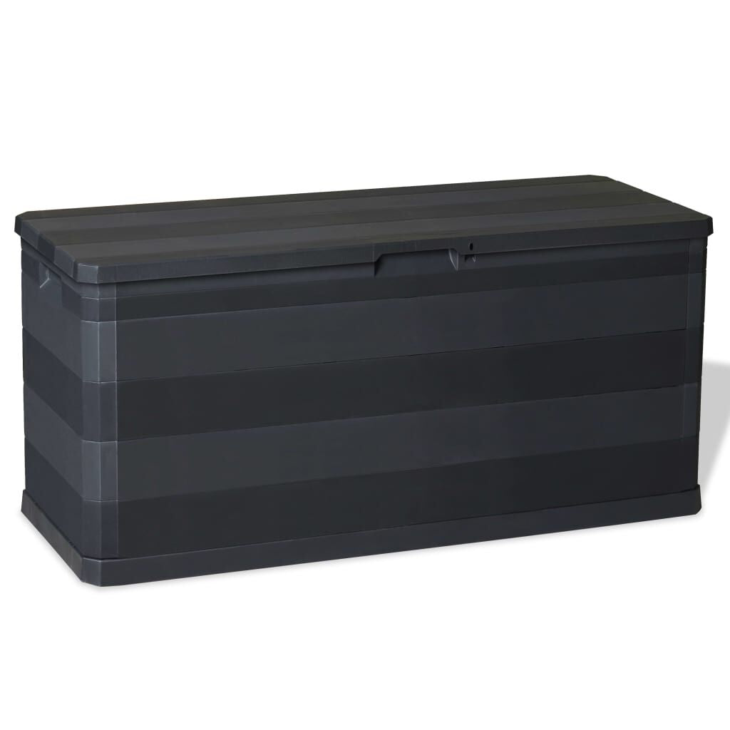 Gartenbox Schwarz 117×45×56 Cm