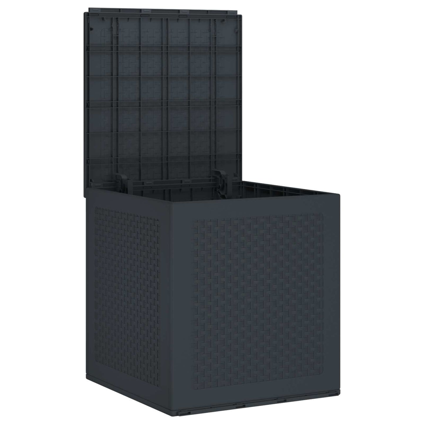 Aufbewahrungsbox Anthrazit 55 X 53 X 57 Cm Polypropylen