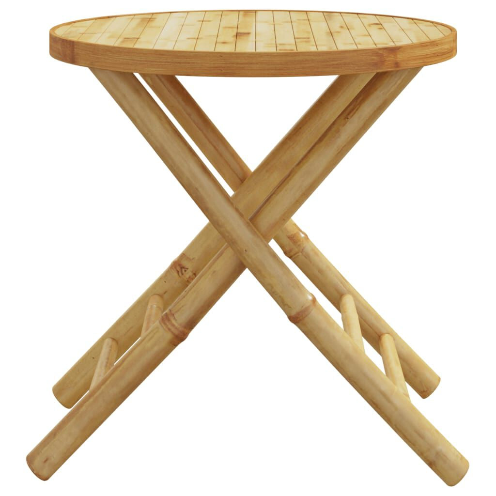 Gartentisch Klappbar Ø45X45 Cm Bambus