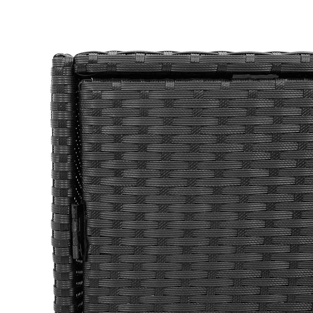 Gartenschrank Schwarz 55X59X80 Cm Poly Rattan