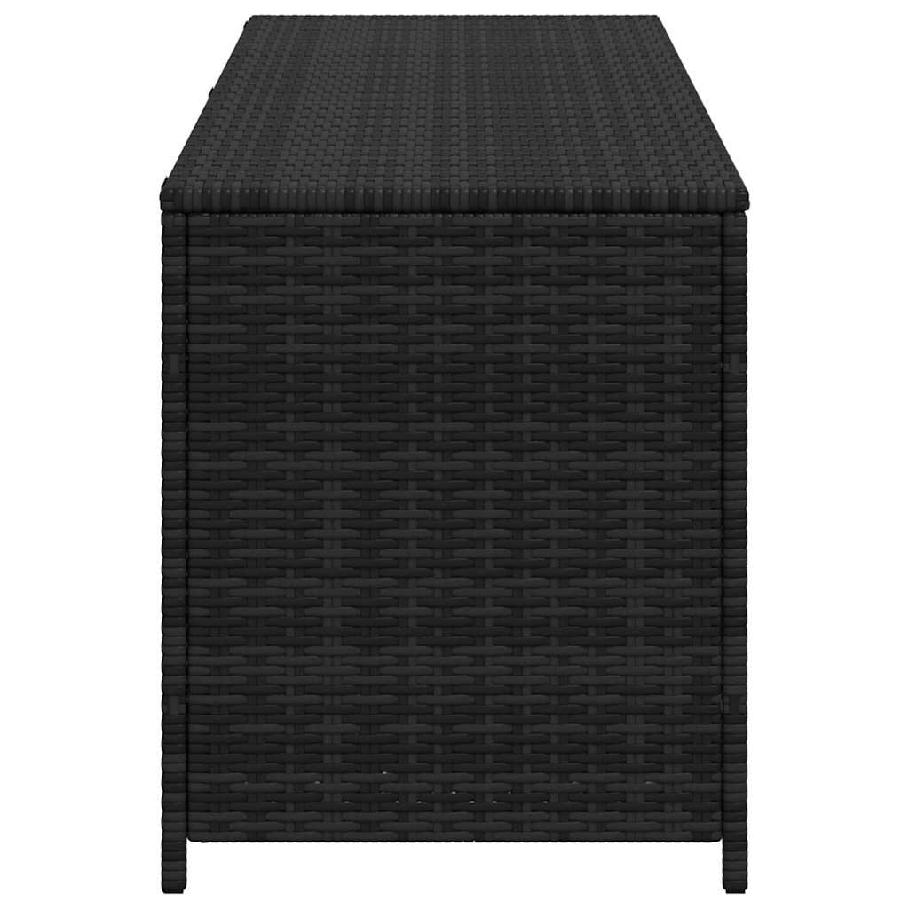 Garden-Auflagenbox Schwarz 150X50X60 Cm Poly Rattan