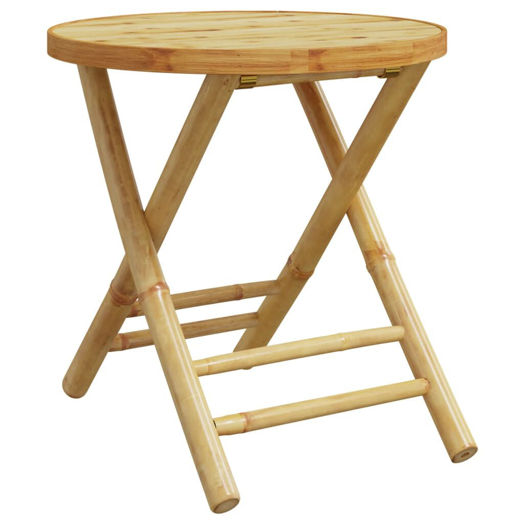 Gartentisch Klappbar Ø45X45 Cm Bambus