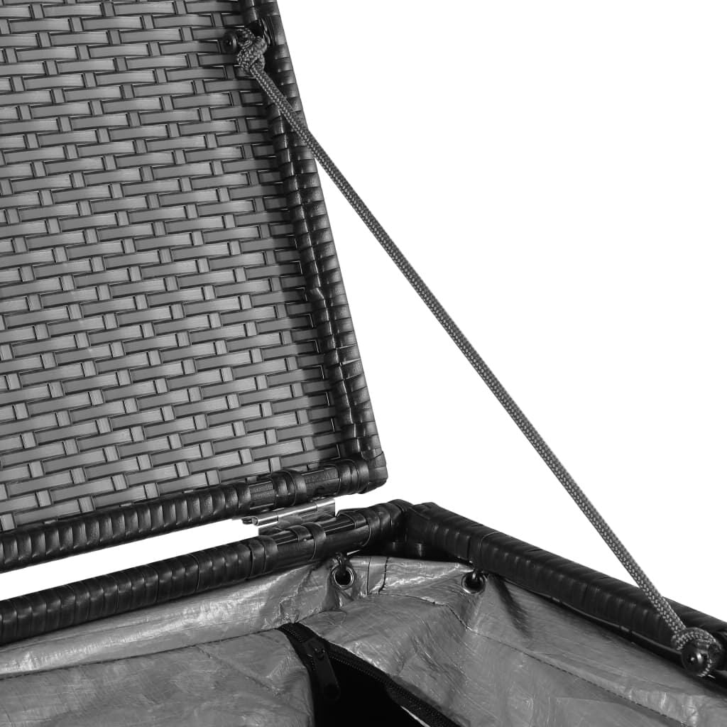 Garden-Auflagenbox Schwarz 150X100X100 Cm Poly Rattan