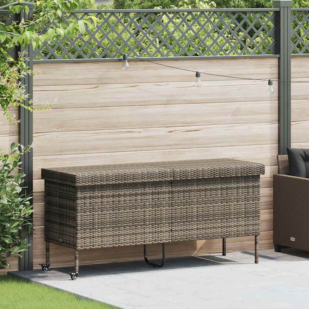 Polyrattan Storage Box With Wheels